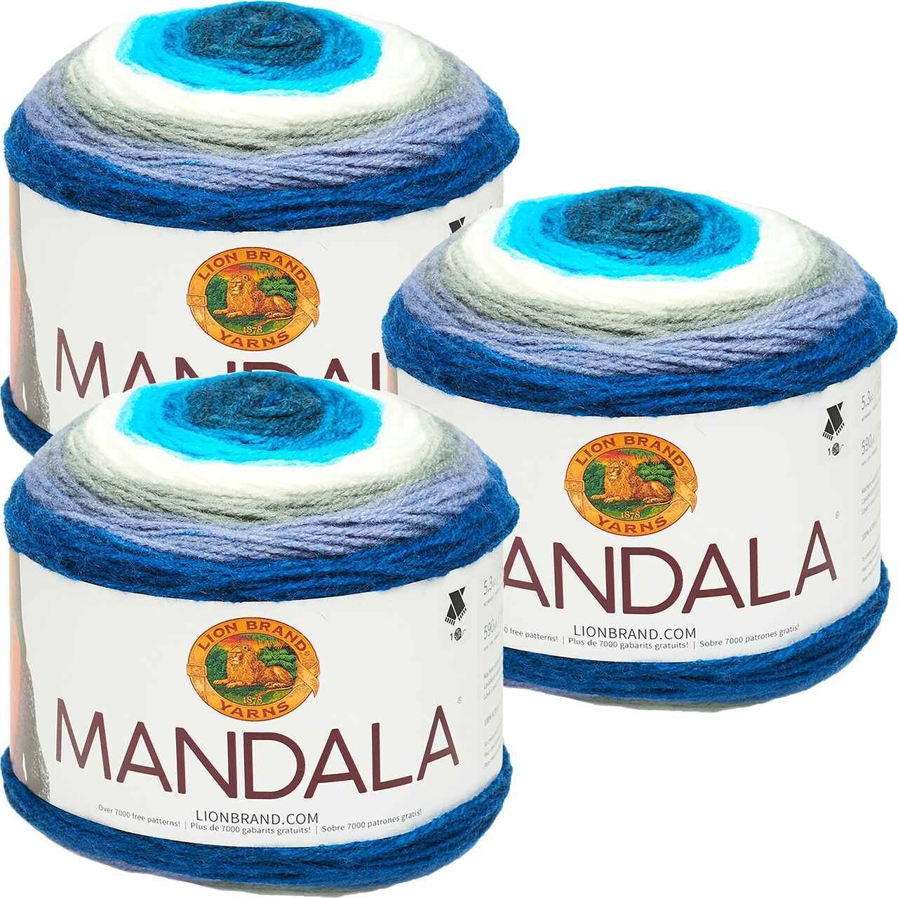 3 Pack Lion Brand Mandala Yarn Mermaid Michaels 3 pack lion brand mandala yarn mermaid michaels